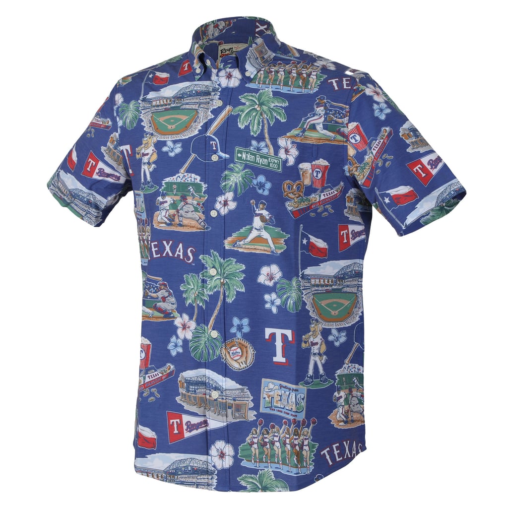  Texas Rangers Reyn Spooner Scenic Tri-Blend Performance Button-Up Top - Royal